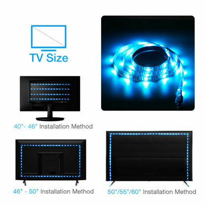 5V RGB LED USB Strip Background Light With Remote Kit
