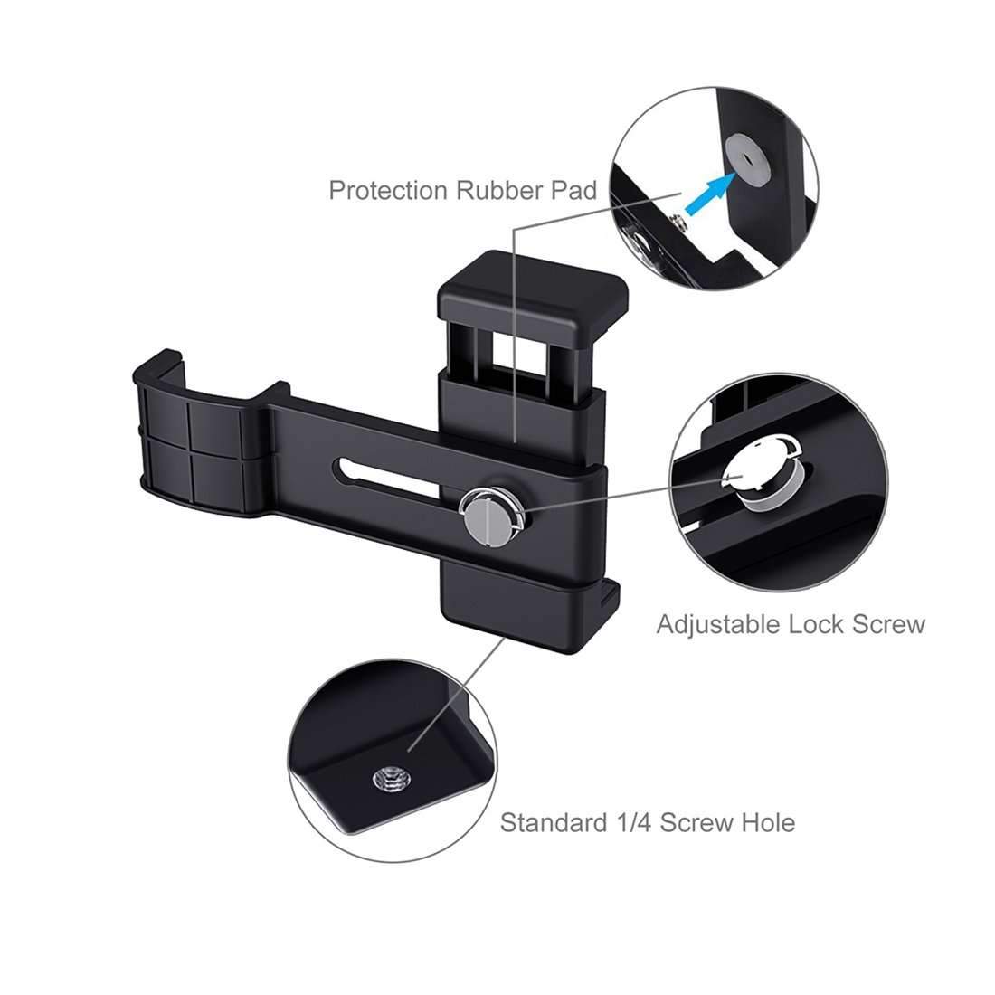 AMZER Foldable Tripod With Smartphone Fixing Clamp