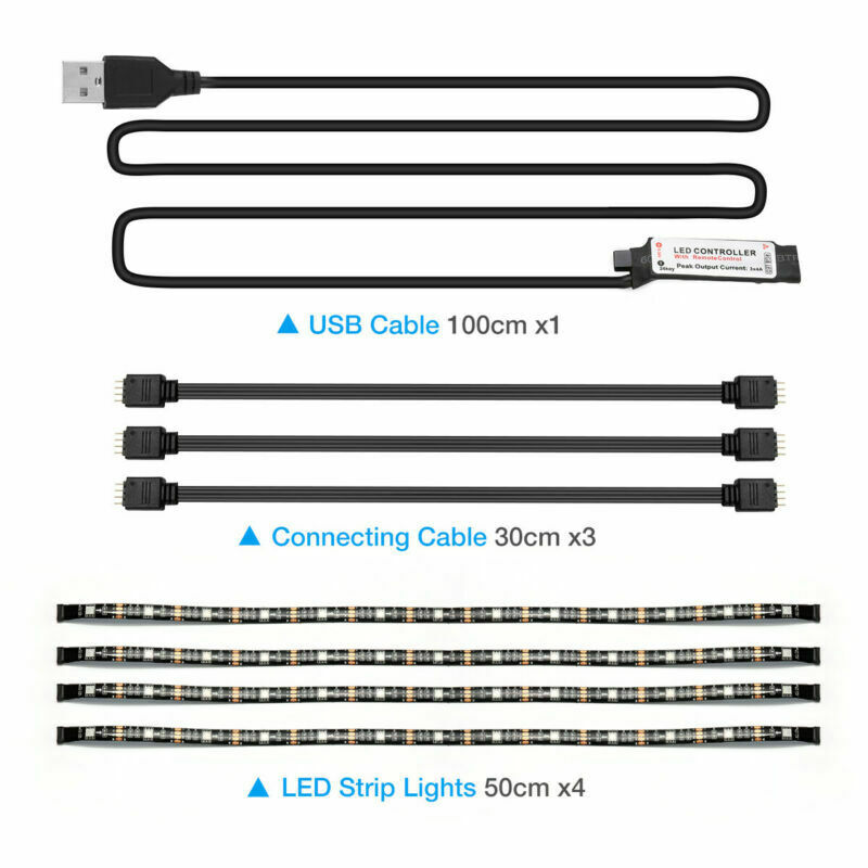 5V RGB LED USB Strip Background Light With Remote Kit