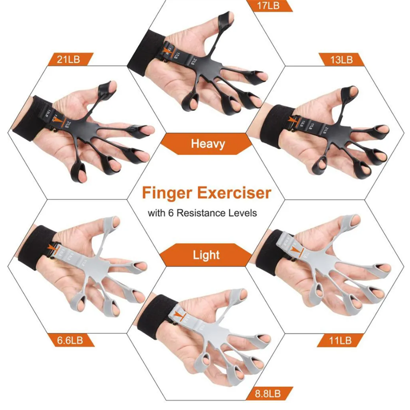Finger Grip Silicone Device For Strengthen Rehabilitation Training