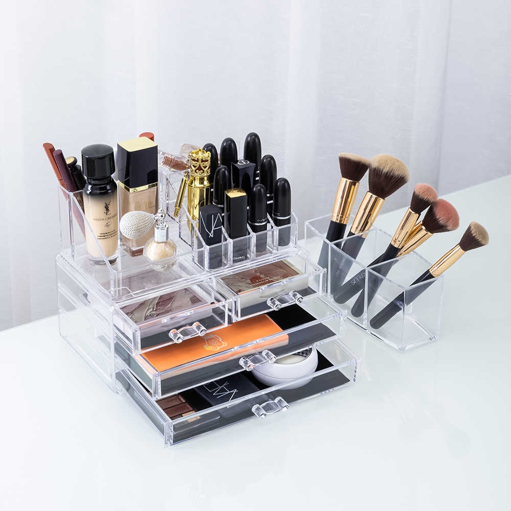 Makeup Storage Organizer Set Cosmetics Box
