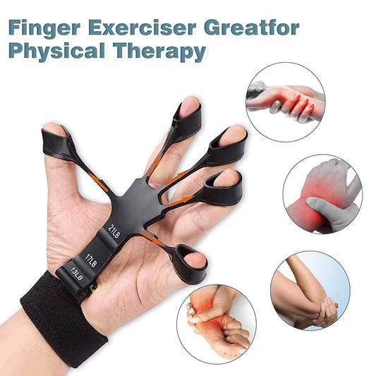 Finger Stretcher And Gripper Silicone Device For Strengthen Rehabilitation Training